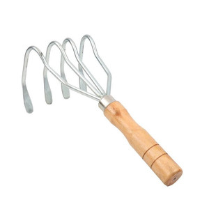 Nouveau Râteau de plage galvanisé épaissi argenté-brun pour ameublir la terre, ramasser les feuilles et les coquillages, spécialisé et durable - Product Image 6