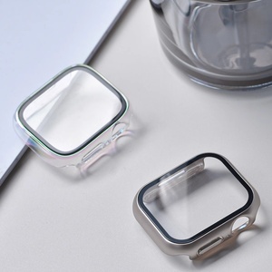 เคสป้องกันหน้าจอกระจกเทมเปอร์แบบบางพิเศษสำหรับ <span class=keywords><strong>Apple</strong></span> iWatch Ultra/9/8/7สามารถใช้ได้กับ S10นาฬิกาอัจฉริยะ - Product Image 1