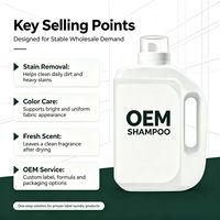 Détergent à lessive liquide en gros d'usine, capacité personnalisée, marque privée, liquide de lavage pour vêtements