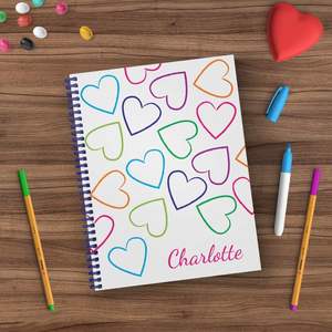 Cuaderno/Diario A5 personalizado Full Love, variedad de alambre plano laminado suave, incluye diario de papel de tela de cuero PP - Product Image 5