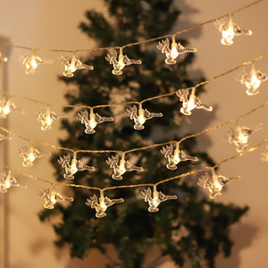 Luces de Navidad a Pilas con Forma de Estrella, Copo de Nieve y Reno, Luces LED con Forma de Árbol, Decoración Interior en Blanco Cálido - Product Image 4
