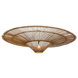 Lámpara Colgante de Ratán de Estilo Japonés Retro Wabi-Sabi, Lámpara de Techo Tejida para Sala de Estar, Comedor, Casa de Huéspedes, Estilo del Sudeste Asiático - Product Image 2