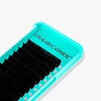 Extensions de cils individuels en cachemire noir mat, faites à la main, ODM OEM, marque privée pour fournitures de cils