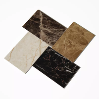 Feuille de marbre en PVC à motif de marbre 3D 1220*2440 mm, panneau imperméable UV, feuille de PVC