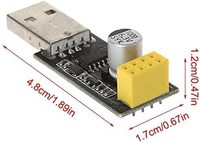 Adaptador USB a ESP8266 ESP-01, Adaptador Serial USB a TTL, Programador Serial ESP01, Adaptador CH340G USB a ESP8266