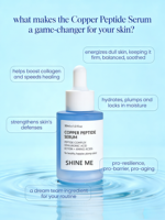 Sérum Visage Anti-Âge au Collagène et Peptides de Cuivre Bleu GHK-Cu, Huile Essentielle Éclaircissante Marque Blanche