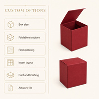 Boîte cadeau de Noël personnalisée en carton gaufré écologique en matériaux recyclés avec doublure en éponge réutilisable