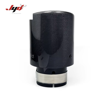 Promotion Usine : Embouts d'échappement universels en acier inoxydable et fibre de carbone pour Cooper A5, silencieux noir Inlet67