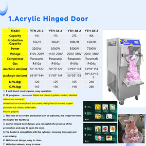 Yourtime Groothandel 56l/U 10 Programma 'S Hoge Productie Commerciële Batch Vriezer Automatische Verse Gelato Hard Ijs Machine - Product Image 4