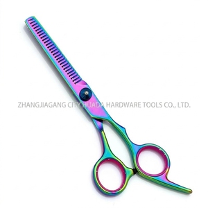 Juego de Tijeras de Peluquería para Mascotas Rainbow, Kit de Tijeras de Titanio con Peine y Estuche para Salón de Mascotas, <span class=keywords><strong>Perros</strong></span> y Gatos - Product Image 3