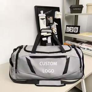 10 Bolsas de Gimnasio Oxford con Logotipo Personalizado, Bolsa de Yoga Deportiva de Gran Capacidad con Compartimento para Zapatos, Bolsa de Viaje Multifuncional - Product Image 1
