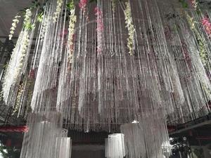 Bravo Thick Silver Decorative String Curtain for Celebration <strong>Wedding</strong> <strong>Ceiling</strong> <strong>Decoration</strong> - Product Image 5