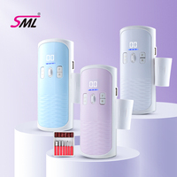 Machine à percer les ongles professionnelle de haute qualité SML M8 pour le façonnage, le polissage, l'élimination des ongles en acrylique, des ongles en gel, perceuse rechargeable