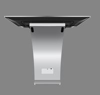 FVASEE Monitor Display Digital 55 inci, papan reklame berdiri lantai dalam ruangan dengan bahan logam tahan lama