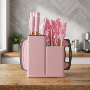Ensemble d'ustensiles de cuisine modernes et durables en silicone de qualité alimentaire (12/19), gris, 10 pièces, vente chaude - Product Image 4