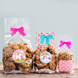 Huancai cartoon unicorn party favors bags 12 pcs sacchetti di carta regalo goody candy treat bag con <span class=keywords><strong>adesivi</strong></span> <span class=keywords><strong>per</strong></span> forniture di <span class=keywords><strong>compleanno</strong></span> <span class=keywords><strong>per</strong></span> bambini - Product Image 6