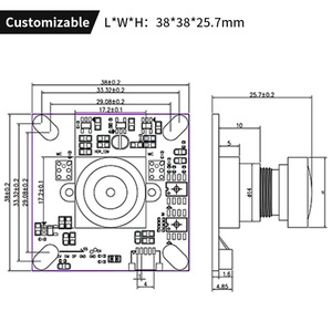 Módulo de cámara con <span class=keywords><strong>zoom</strong></span> óptico OEM HD Starlight Night Vision Wide Dynamic Conference Wide Angle 4K Mipi USB 3,0 Starlight - Product Image 5