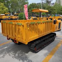 Dumper sur chenilles en caoutchouc de 500 kg à 5 tonnes, transporteur hydraulique sur chenilles, mini-dumper sur chenilles pour chantier de construction en montagne et ferme