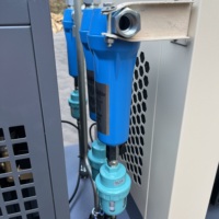 Compresseur d'air à vis industriel silencieux rotatif personnalisé 10HP 15HP 20HP 30HP 4 en 1 Réservoir d'air portable Sécheur d'air Découpe laser