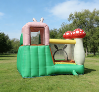Château gonflable Lapin Champignon Carotte, Conception personnalisée (votre marque) bienvenue pour les fêtes de jardin et les parcs à thème pour enfants