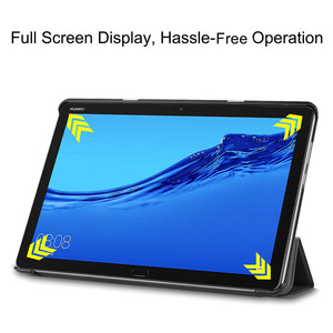เคสฝาพับหนัง PU แม่เหล็กพับได้สามทบสำหรับ <span class=keywords><strong>Huawei</strong></span> <span class=keywords><strong>Mediapad</strong></span> <span class=keywords><strong>M5</strong></span> <span class=keywords><strong>Lite</strong></span> <span class=keywords><strong>10</strong></span> - Product Image 6