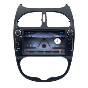 2 din Auto DVD-Player Multimedia für Peugeot 206 Auto Audio Video Radio GPS Navigation Carplay 4G DSP Radio für Peugeot 206 IPS