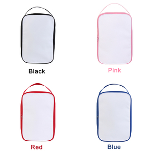 Personalized Sublimation Printable Polyester Shoe Zipper Pouch Bag Fashionable Daily Travel Gym Gifts DIY Promotional Backpacks