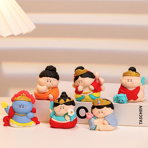 ตุ๊กตาเรซิ่นการ์ตูน รูปทรงนามธรรม ของตกแต่งโต๊ะทำงาน ของตกแต่งบ้าน ของขวัญงานศิลปะ - Product Image 1
