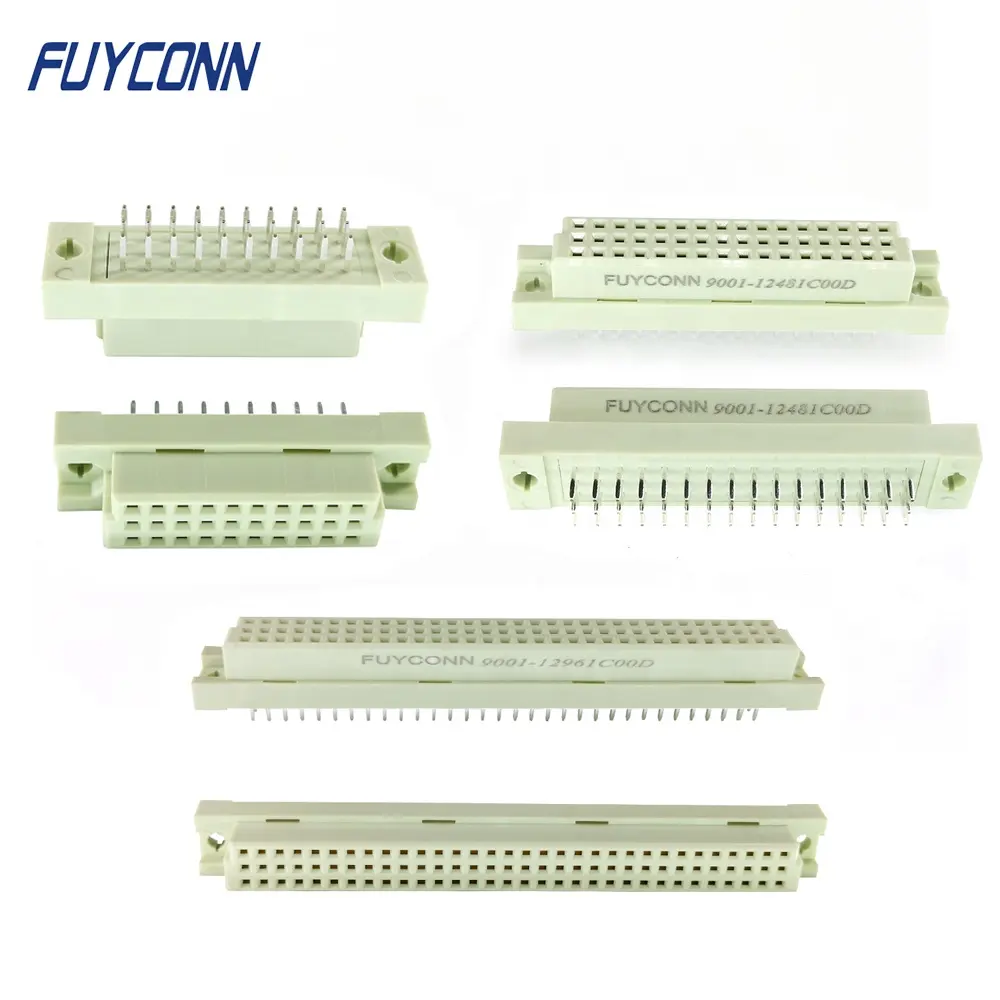 PCB Straight Female 41612 Connector, 3 rows 3*32P 3*16P 3*10P 396 348 330 DIN41612 Connector W/ 5 10 15 16 32 48 64 96 pin