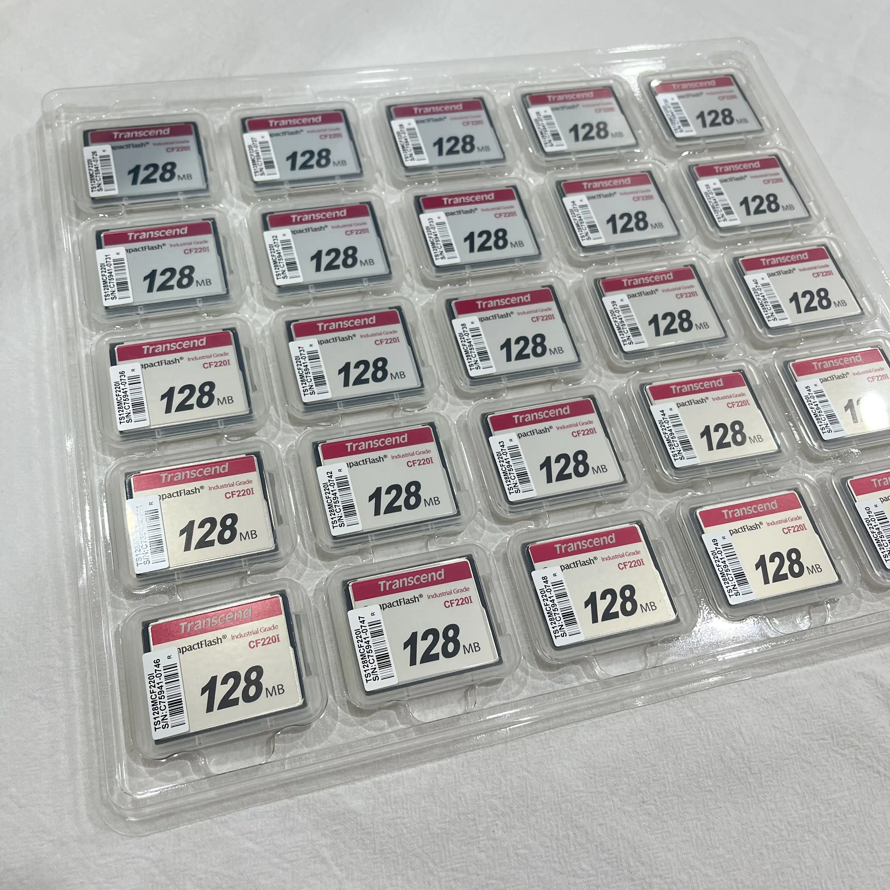 Ts128mcf220I 128MB Compactflash-CF-Speicher karte in Industrie qualität trans zendieren SLC für Transcend