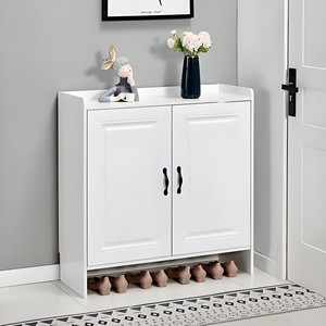Mueble <span class=keywords><strong>de</strong></span> <span class=keywords><strong>Entrada</strong></span> <span class=keywords><strong>de</strong></span> Diseño <span class=keywords><strong>de</strong></span> Mimbre, Zapatero Moderno <span class=keywords><strong>de</strong></span> Madera con Gran Capacidad <span class=keywords><strong>de</strong></span> Almacenamiento y Asiento - Product Image 2