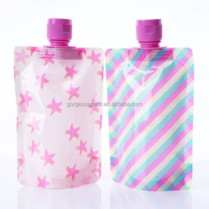 Custom 30ml 60ml 100ml Plastic Packaging Spout Pouch Refillable Travel Subpackage Bag Shampoo Pouches Facial Cream Liquid Bag - Product Image 1