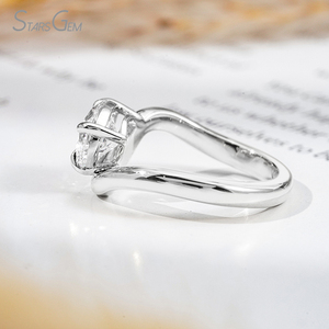 <span class=keywords><strong>Anello</strong></span> in Oro 10K 14K con Diamante <span class=keywords><strong>da</strong></span> 1 carato Taglio a Pera, Diamante <span class=keywords><strong>da</strong></span> Laboratorio HPHT CVD, Certificato IGI, <span class=keywords><strong>Anello</strong></span> Curvo per <span class=keywords><strong>Mignolo</strong></span> in Oro Bianco Giallo con Diamante - Product Image 3