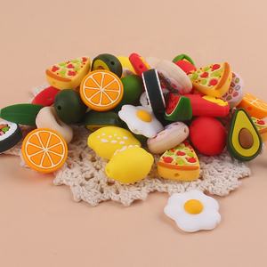 Venta caliente DIY accesorios aperitivos fruta chupete cadena cuentas de silicona dentición bebé colgante para masticar juguete - Product Image 1
