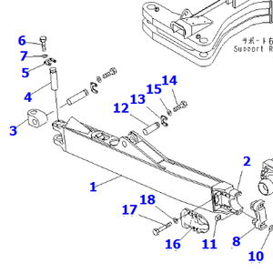 Pabrik Cina Memproduksi Suku Cadang <span class=keywords><strong>Loader</strong></span> WA600-3 41E-70-25510 41E-70-25520 RANGKA - Product Image 2