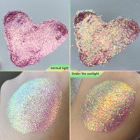 Hochwertiges Glänzendes Regenbogen-Aurora Holographisches Chamäleon-Pigment für Lidschatten, Loses Chamäleon-Puder