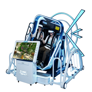 Hot 9D VR Simulator thực ảo Trò chơi sản phẩm chuyển động chuyến bay ghế arcad Simulator VR 360 độ rotter máy ảnh trò chơi 2 chỗ ngồi - Product Image 1