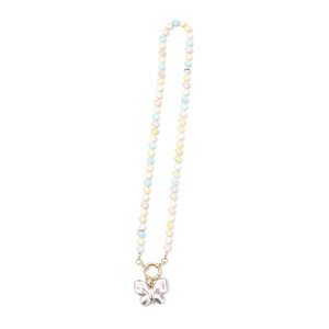 Collier artisanal en acier inoxydable 316L avec perles pastorales et breloque papillon cœur en perle d'imitation baroque pour femme - Product Image 6