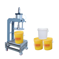 18L 20L 25L Semi Automatique Pneumatique Industriel En Plastique Baril Peinture Seau Tambour Capsuleuse Capsuleuse Usine Personnalisé Prix