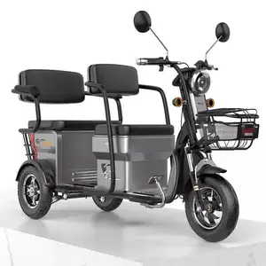 Batteria al piombo 3 ruote tricicli elettrici per passeggeri per adulti economici 60V 20AH con 3 posti 4 ruote auto elettrica in lega di alluminio 3C