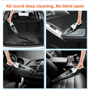 Cable de aspiradora portátil de mano para coche con cable con luz LED 6000Pa potente aspiradora ligera de 12V para <span class=keywords><strong>limpieza</strong></span> de coches - Product Image 5