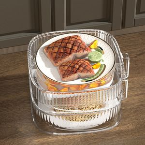 Food Storage Container Stackable Cylinder Flip Top Lid Kitchen Use - Product Image 3