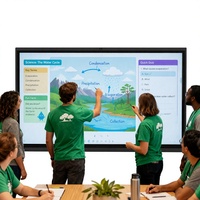 Écran interactif tout-en-un 55/65/75/85 pouces - Tableau numérique intelligent pour salle de conférence, double système d'exploitation, 4K UHD, tableau numérique pour l'enseignement
