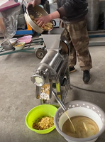 Spiraalvormige sapcentrifuge van roestvrij staal, fruit- en groenteschroefpers voor biologische ananassap