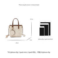 Sac à main mini tote de luxe avec monogramme, poignée supérieure et porte-monnaie détachable, sac messager pour femme pour le quotidien, les courses et les rendez-vous
