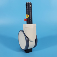 Roulette médicale silencieuse de roulette de serrure centrale de roues de TPU de 100mm pour des meubles d'hôpital
