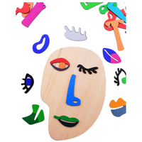 Juguetes Educativos de Madera para Niños 2022, Rompecabezas de Madera con Caras de Picasso, Juegos de Rompecabezas Montessori para Niños