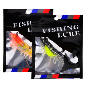 Leurre souple bionique en silicone 6 couleurs 7cm 9.8g en forme de crevette avec tête plombée et hameçon tranchant pour la pêche au bar, à la truite, au redfish et au snook en eau peu profonde - Product Image 4