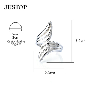 Anillos Unisex Estilo Punk con Diseño de Buda y Animales, Chapados en Plata, Joyería de Moda, Regalo, Uso Diario - Product Image 2