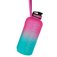Bouteille d'eau en gros de 2,2 L (demi-gallon), gourde de sport en PETG avec marqueur de temps, grande ouverture 74 oz